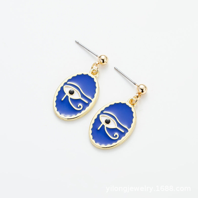 Celestial Eye Earrings – Designer-Style Moon & Star Minimalist Statement Pair
