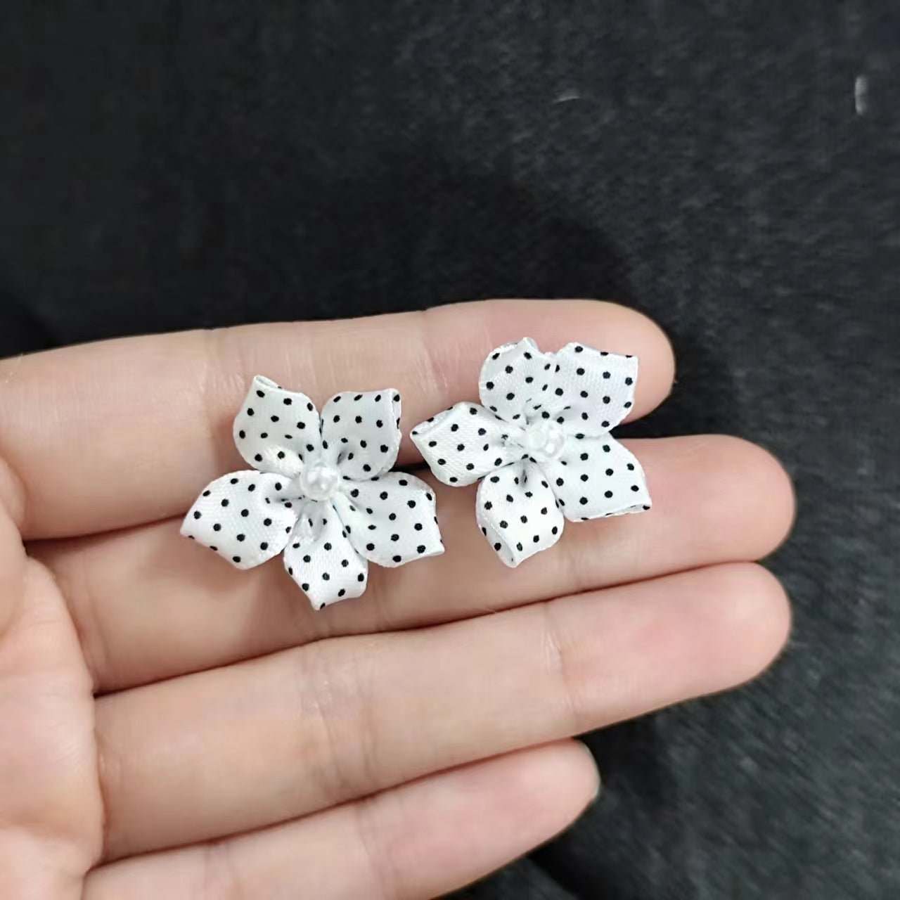 Handmade Polka Dot & Music Note Earrings – Original Subculture Design for Women