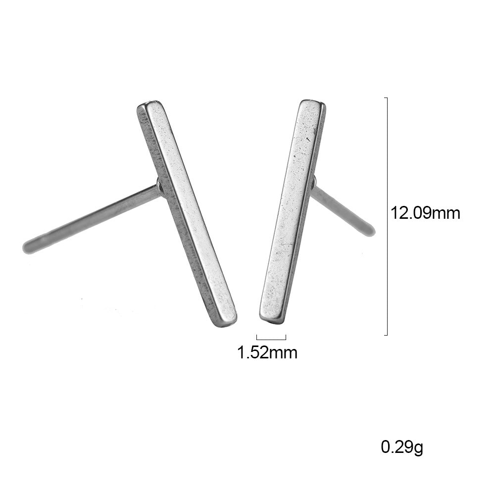 Nordic Rune Letter Earrings – Stainless Steel Minimalist Symbol Studs (24 Styles)